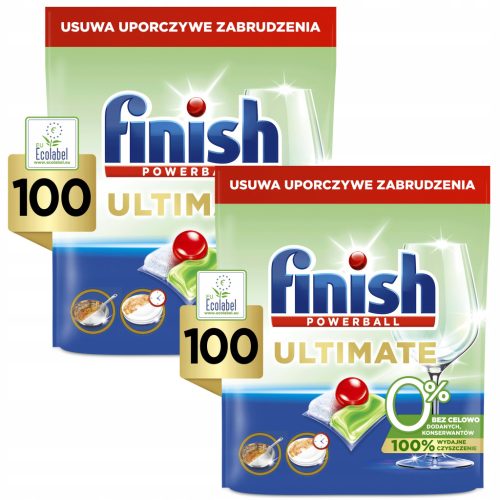  Finish Ultimate 0% Ecological Dishwasher Capsules ECO 200 pcs.