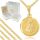  GOLDEN CHAIN BISMARK + MEDALLION OUR LADY OF CZĘSTOCHOWA BAPTISM ONE YEAR OLD