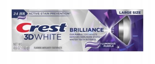  CREST 3D WHITE Brilliance Luminous Purple 130 Gramm Zahnpasta