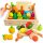  WOODEN FRUITS AND VEGETABLES FOR CHILDREN MAGNETIC CUTTING SET XXL