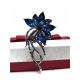  LUX BROOCH PENDANT SILVER FLOWER + GIFT BOX