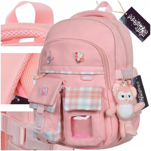 Magical Alley Pink School Backpack - Stylish, Spacious and Comfortable