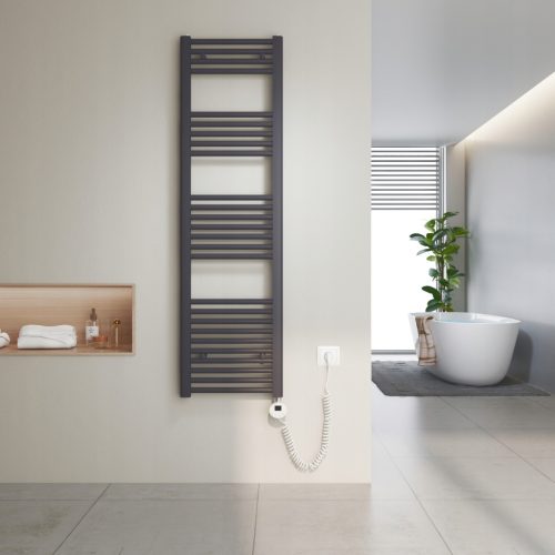  Heilmetz Electric Towel Rail 140x40 cm Anthracite (500W, For 6m²)