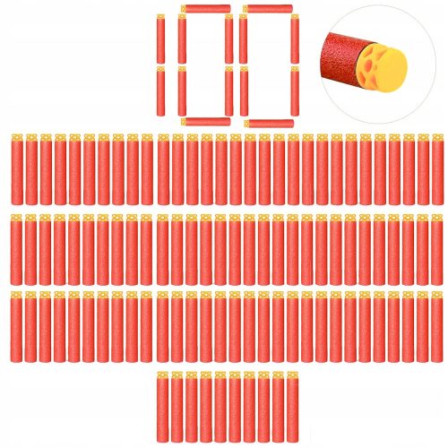  NERF DARTS RED WAFFLE SOFT HEAD 100 PCS