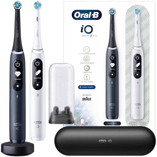 Oral-B iO Series 7 Duo Magnetic Toothbrush White and Black