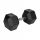  Cast iron rubber dumbbell HEX 30kg Rebel hexagonal SOLID