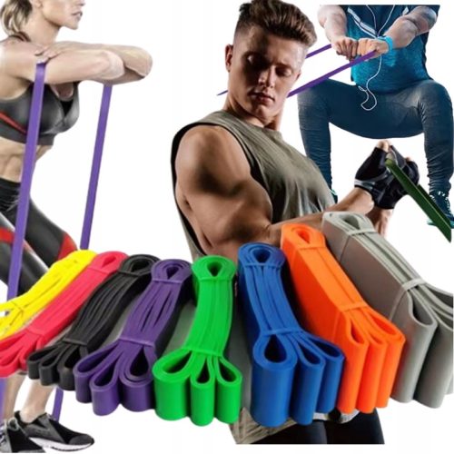  Set of 8 resistance bands for exercises, gym, fitness, powerband 8 pcs STRONG