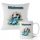  GIFT FOR A GIRL - MUG + PILLOW SET - VARIOUS PATTERNS FOOTBALL PLAYER