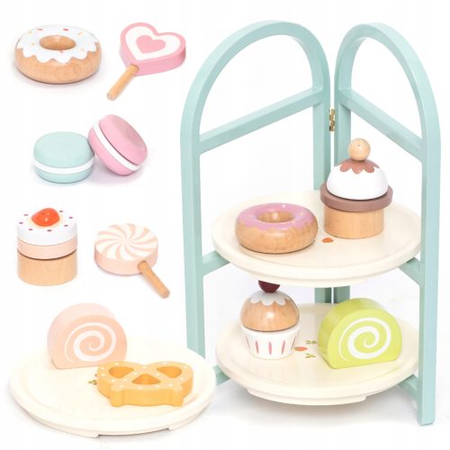  UMU Wooden dessert stand for children 19 pieces