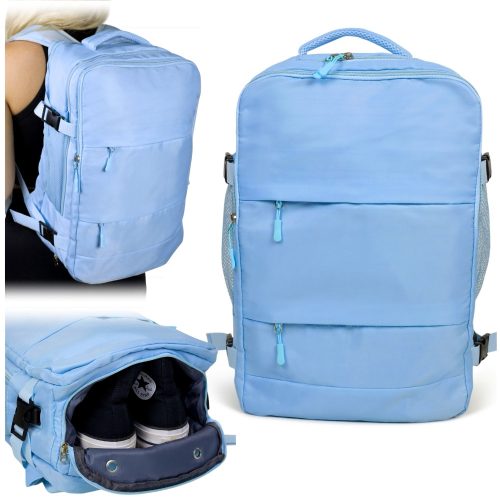 Consee Ecru Travel Backpack - Fits Airline Carry-on Requirements