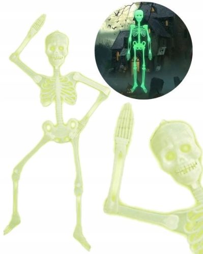  FLUORESCENT SKELETON GLOWING 150 CM HALLOWEEN HANGING