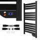  Gruber Heizung 500 W electric bathroom radiator 560 x 1020 mm black