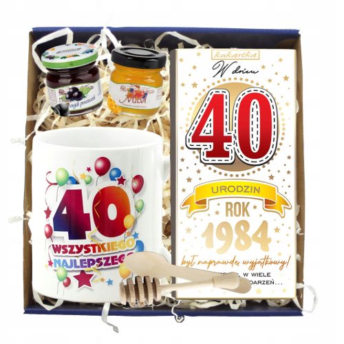  40 years BIRTHDAY GIFT SET 40th forty year old man 50 60