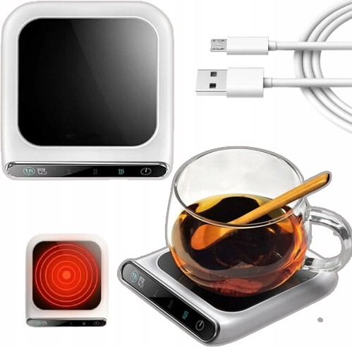  ELECTRIC HEATER for Coffee TEA Mug as a gift USB LCD panel