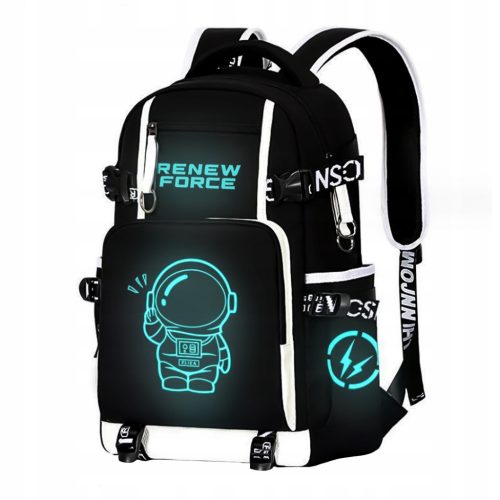 Glow-in-the-Dark Astronaut Backpack - Perfect for School, Work, or Travel!