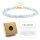 Women's bracelet with AMAZONIT clasp, natural stones + box