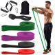  Strong Resistance Bands For Fitness Exercises Set Of 4 Bands Bag Handles