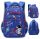 Multi-Compartment Boy's School Backpack - Space, Planets, Stars Theme