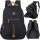 Durable Youth School Backpack in Black with Reflective Safety Features