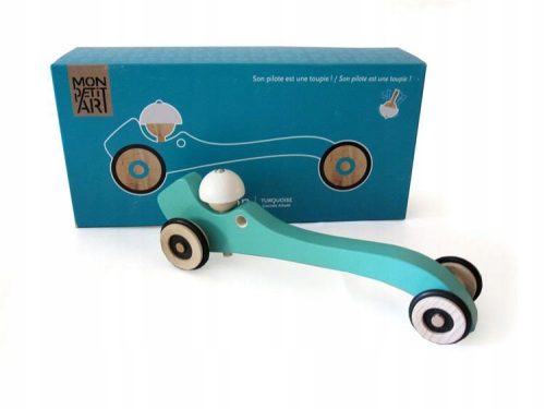  Wooden car for children - Autotop Turquoise