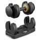  Trex Sport 1x 12 kg coated/rubberized adjustable dumbbells