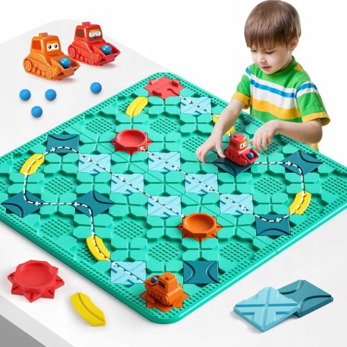  CAR TRACK CONSTRUCTION BLOCKS LOGICAL THINKING GAME PUZZLE