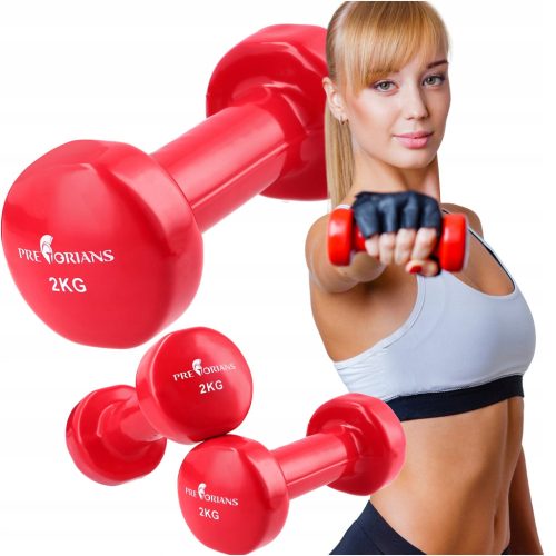  Pretorians vinyl dumbbells 2x 2 kg 2 pcs.