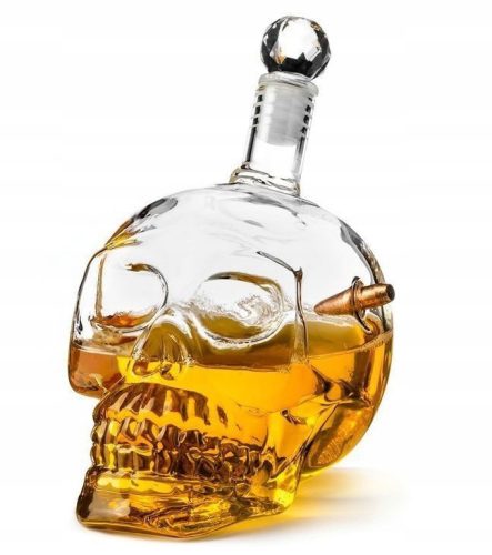  Bulletproof Skull Decanter with Ball, 700 ml, Halloween