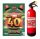  FIRE EXTINGUISHER AND BIRTHDAY CARD WITH PRESCRIPTION 40TH BIRTHDAY FOR A GUY FIREFIGHTER CYLINDER