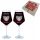  2 KROSNO WINE GLASSES with engraving wedding gift