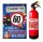  FIRE EXTINGUISHER AND BIRTHDAY CARD WITH A TICKET FOR A GUY'S 60TH BIRTHDAY WISHES