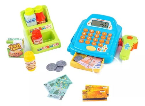  CASH REGISTER SHOP SUPERMARKET SCANNER CALCULATOR STALL ACCESSORIES WOOPIE