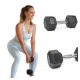  Pretorians 1x 10 kg coated/rubberized fixed dumbbells