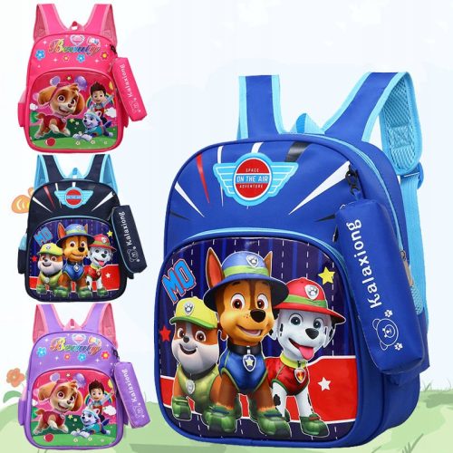 Paw Patrol School Backpack with Detachable Pencil Case - Available in 4 Colors