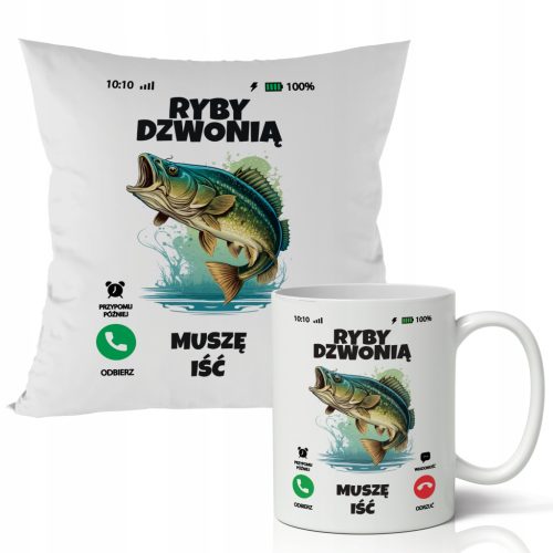  GIFT MUG + PILLOW - Fish Calling - FOR ANGLER - I Have to Go