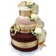  LARGE Gift for 40th 50th Wedding Anniversary Cake with Towels Flowers Soap Roses