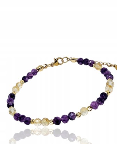  Amethyst Citrine Bracelet Natural Stones