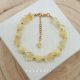  Bracelet natural stone CITRINE, jade