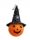  DECORATIVE SOFT PUMPKIN WITH HALLOWEEN HAT, PUMPKINS 18 CM