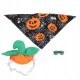  Halloween Pumpkin Animal Costume with Hat, Glasses and Scarf