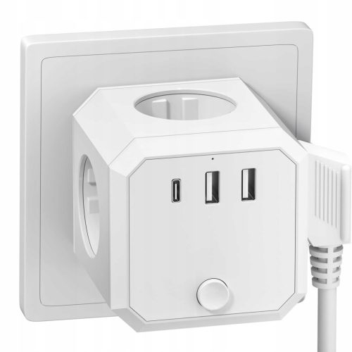  Socket distributor USB Cube 7in1 4000W 16A