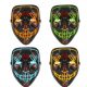  Halloween LED Mask 4 Patterns Mix Glowing HALLOWEEN PARTY