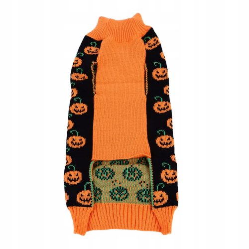  Halloween Pumpkin Turtleneck Sweater for Small Dogs