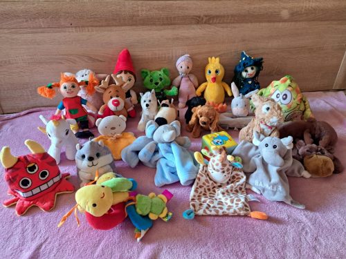  Set of 25 mascots Teddy Bear Bunny Dog Unicorn Mouse Z42