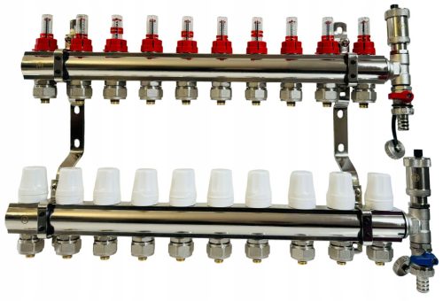  UNDERFLOOR HEATING DISTRIBUTOR 10 CIRCUITS SECTIONS