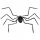  Decoration Large hairy black spider 60 cm Halloween