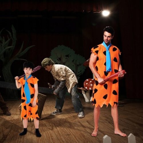  1 set of "Flintstones" costumes for adults