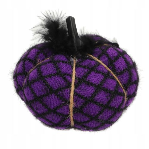  Pumpkin Decoration Fabric Made of Soft Wool for Thanksgiving, Purple