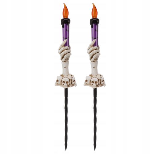  Halloween Candle Flame Warm Light 120mAh Skeleton Ghost Purple