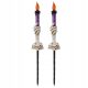  Halloween Candle Flame Warm Light 120mAh Skeleton Ghost Purple